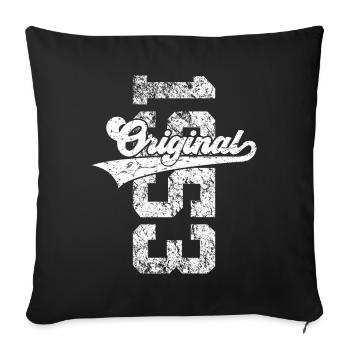 73RD BIRTHDAY ORIGINAL 1953 - Sofa pillowcase 17,3'' x 17,3'' (45 x 45 cm) - black - Front