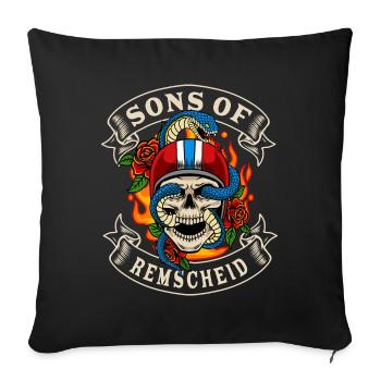 Remscheid Biker Cadeau fils de Remscheid Home - Housse de coussin décorative 45 x 45 cm - noir - Devant
