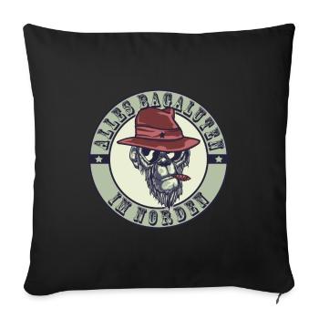 Tous les Bagalutes du nord - Housse de coussin décorative 45 x 45 cm - noir - Devant