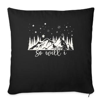 Si les étoiles étaient faites pour adorer moi aussi. - Housse de coussin décorative 45 x 45 cm - noir - Devant