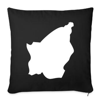 San Marino map flag - Sofa pillowcase 17,3'' x 17,3'' (45 x 45 cm) - black - Front