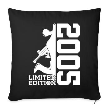 21E ANNIVERSAIRE DE CARPENTER ÉDITION LIMITÉE 2005 - Housse de coussin décorative 45 x 45 cm - noir - Devant