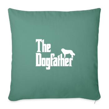 The Dogfather St. Bernard - Sofa pillowcase 17,3'' x 17,3'' (45 x 45 cm) - cypress green - Front