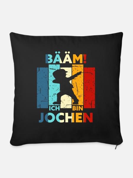 Jochen Geschenk Name Vorname Geburtstag - Sofakissenbezug 45 x 45 cm - Schwarz
