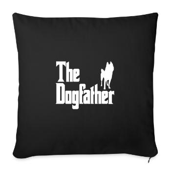 Le Dogfather Schipperke - Housse de coussin décorative 45 x 45 cm - noir - Devant