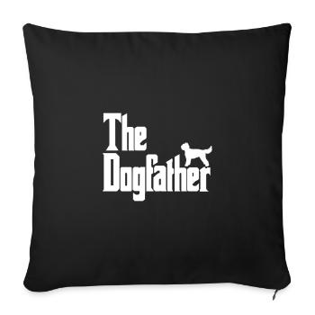 Le Dogfather Barbet - Housse de coussin décorative 45 x 45 cm - noir - Devant