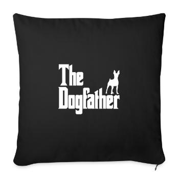 Le Dogfather Pinscher - Housse de coussin décorative 45 x 45 cm - noir - Devant