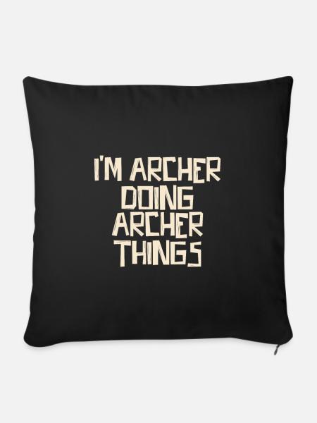 I'm Archer doing Archer things - Sofakissenbezug 45 x 45 cm - Schwarz