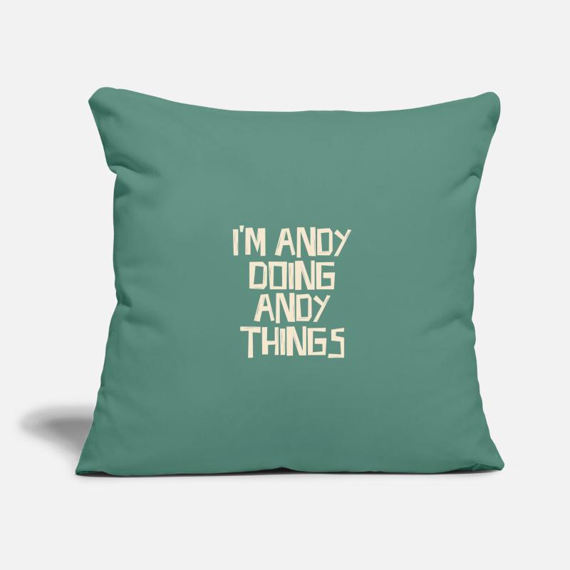 I'm Andy doing Andy things Sofa pillowcase 17,3'' x 17,3'' (45 x 45 cm)