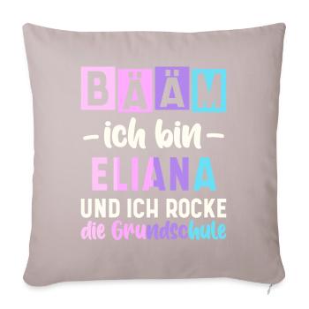 Name Eliana Geschenk Grundschule - Sofakissenbezug 45 x 45 cm - helles Taupe - Vorne