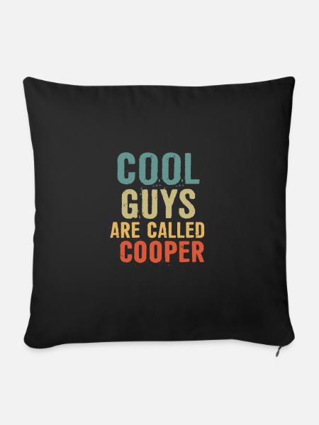 Cool guys are called Cooper - Sofakissenbezug 45 x 45 cm - Schwarz