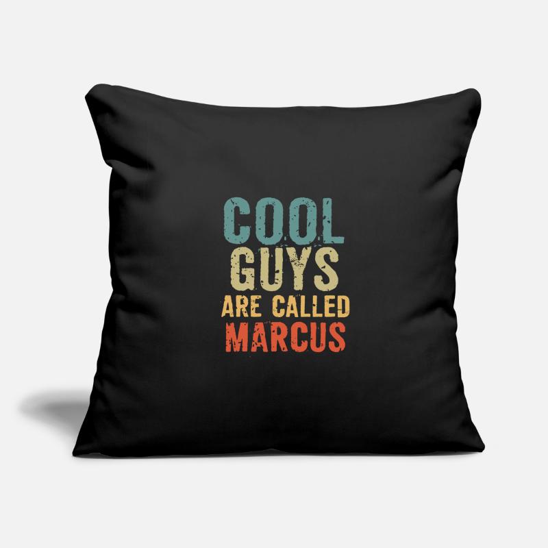 Les gars cool s’appellent Marcus Housse de coussin décorative 45 x 45 cm
