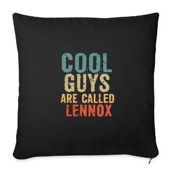 Cool guys are called lennox - Sofakissenbezug 45 x 45 cm - Schwarz - Vorne