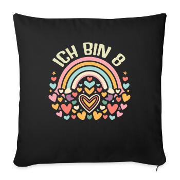 8 Jahre Mädchen Geschenk 8. Geburtstag - Sofakissenbezug 45 x 45 cm - Schwarz - Vorne