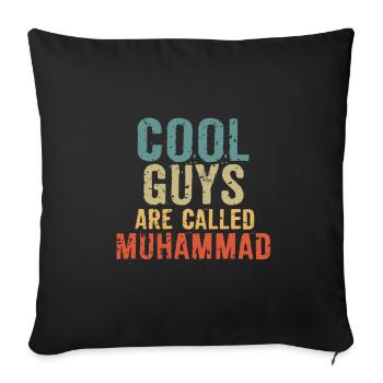 Cool guys are called Muhammad - Sofakissenbezug 45 x 45 cm - Schwarz - Vorne