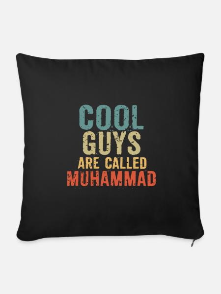 Cool guys are called Muhammad - Sofakissenbezug 45 x 45 cm - Schwarz