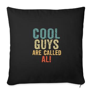 Cool guys are called ali - Sofa pillowcase 17,3'' x 17,3'' (45 x 45 cm) - black - Front