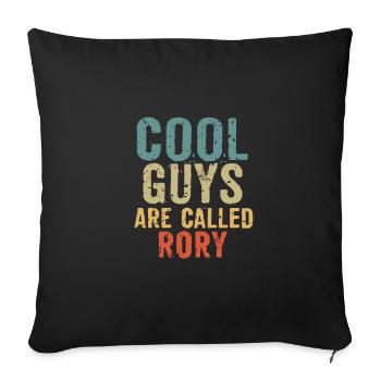 Cool guys are called rory - Sofakissenbezug 45 x 45 cm - Schwarz - Vorne