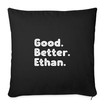 Good better Ethan - Sofakissenbezug 45 x 45 cm - Schwarz - Vorne