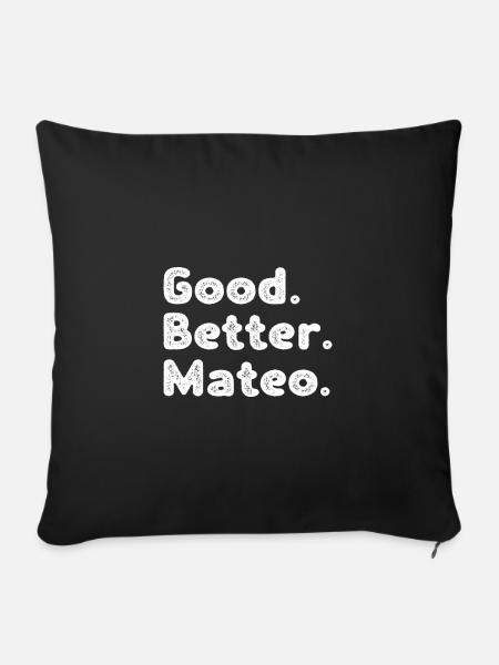 Good better Mateo - Sofakissenbezug 45 x 45 cm - Schwarz