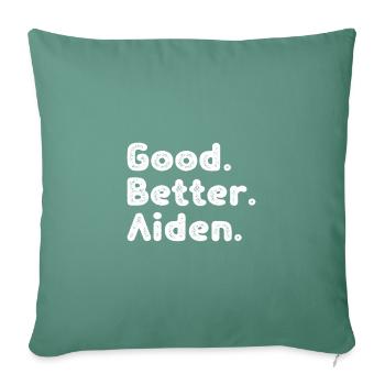 Good better Aiden - Sofa pillowcase 17,3'' x 17,3'' (45 x 45 cm) - cypress green - Front