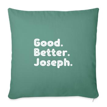 Good better Joseph - Sofa pillowcase 17,3'' x 17,3'' (45 x 45 cm) - cypress green - Front