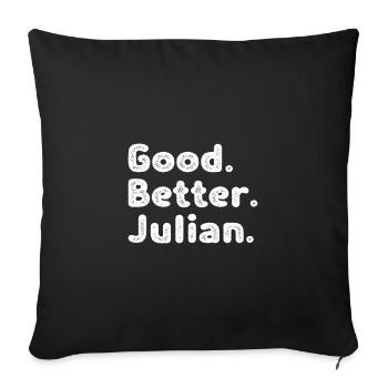 Good better Julian - Sofa pillowcase 17,3'' x 17,3'' (45 x 45 cm) - black - Front