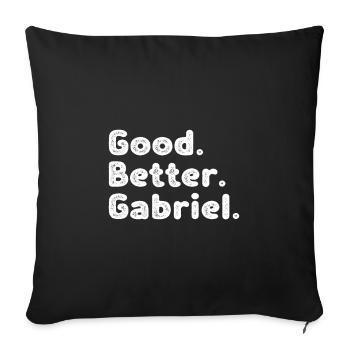 Good better Gabriel - Sofa pillowcase 17,3'' x 17,3'' (45 x 45 cm) - black - Front