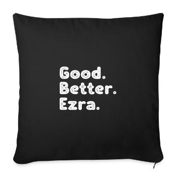 Good better Ezra - Sofa pillowcase 17,3'' x 17,3'' (45 x 45 cm) - black - Front