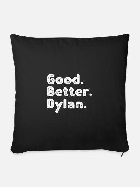 Good better Dylan - Sofakissenbezug 45 x 45 cm - Schwarz