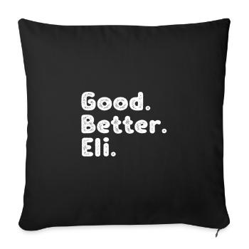 Good better Eli - Sofakissenbezug 45 x 45 cm - Schwarz - Vorne