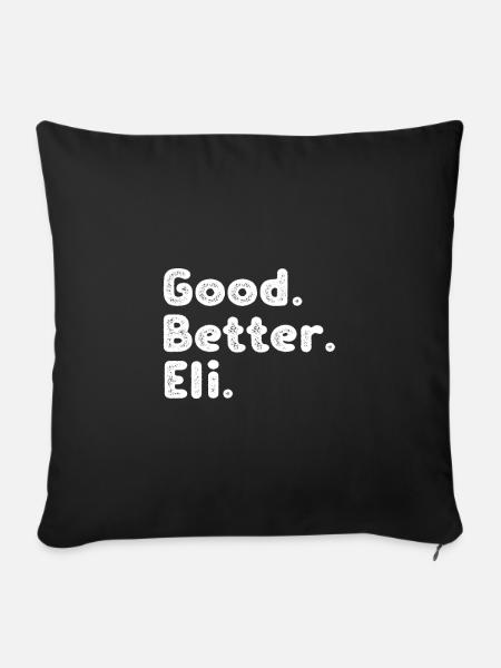 Good better Eli - Sofakissenbezug 45 x 45 cm - Schwarz