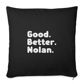 Good better Nolan - Sofakissenbezug 45 x 45 cm - Schwarz - Vorne