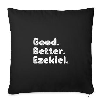 Good better Ezekiel - Sofa pillowcase 17,3'' x 17,3'' (45 x 45 cm) - black - Front