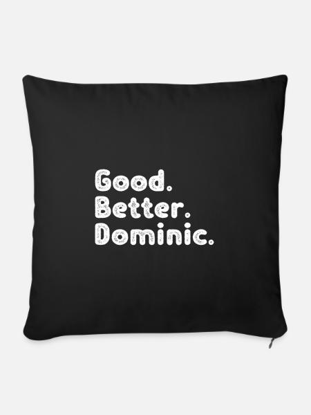Good better Dominic - Sofakissenbezug 45 x 45 cm - Schwarz