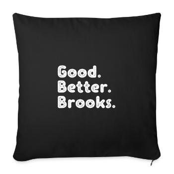 Good better Brooks - Sofa pillowcase 17,3'' x 17,3'' (45 x 45 cm) - black - Front