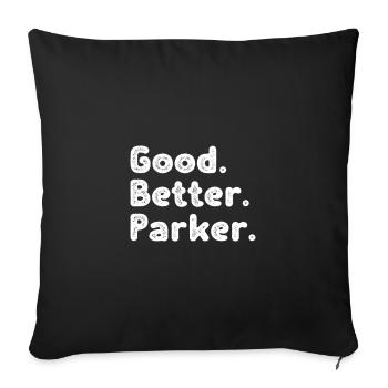 Good better Parker - Sofa pillowcase 17,3'' x 17,3'' (45 x 45 cm) - black - Front