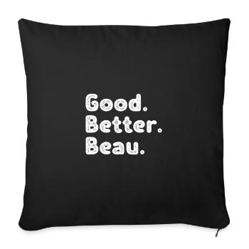 Good better Beau - Sofa pillowcase 17,3'' x 17,3'' (45 x 45 cm) - black - Front