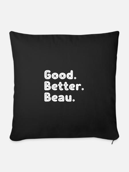 Good better Beau - Sofakissenbezug 45 x 45 cm - Schwarz