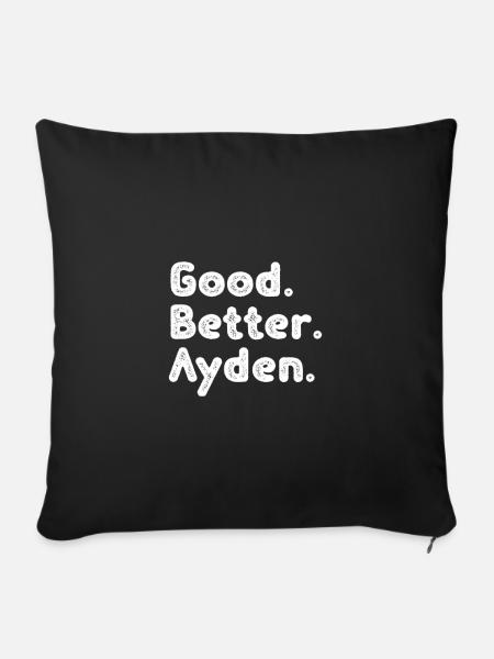 Good better Ayden - Sofakissenbezug 45 x 45 cm - Schwarz