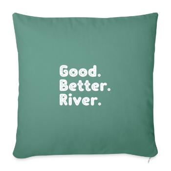 Good better River - Sofa pillowcase 17,3'' x 17,3'' (45 x 45 cm) - cypress green - Front
