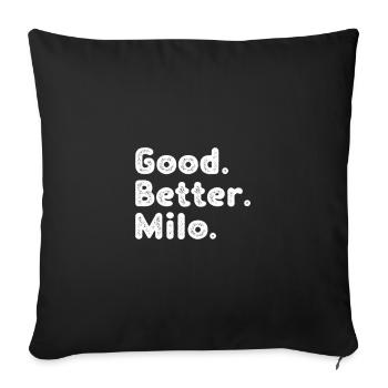 Good better Milo - Sofakissenbezug 45 x 45 cm - Schwarz - Vorne