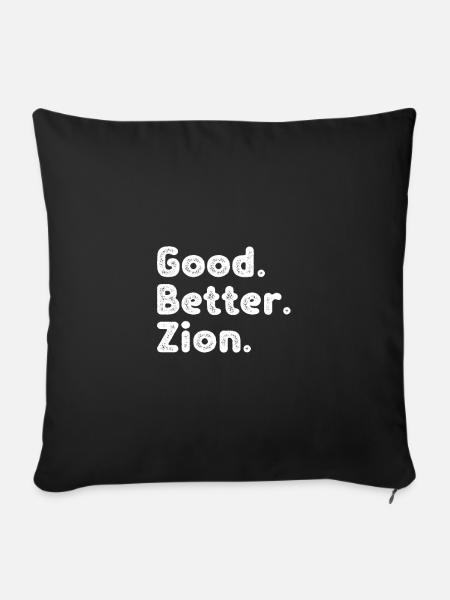 Good better Zion - Sofakissenbezug 45 x 45 cm - Schwarz