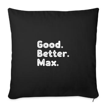 Good better Max - Sofakissenbezug 45 x 45 cm - Schwarz - Vorne
