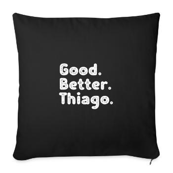 Good better Thiago - Sofakissenbezug 45 x 45 cm - Schwarz - Vorne