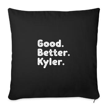 Good better Kyler - Sofakissenbezug 45 x 45 cm - Schwarz - Vorne