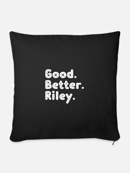 Good better Riley - Sofakissenbezug 45 x 45 cm - Schwarz