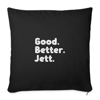Good better Jett - Sofa pillowcase 17,3'' x 17,3'' (45 x 45 cm) - black - Front