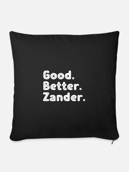 Good better Zander - Sofakissenbezug 45 x 45 cm - Schwarz