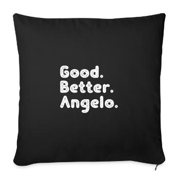 Good better Angelo - Sofa pillowcase 17,3'' x 17,3'' (45 x 45 cm) - black - Front